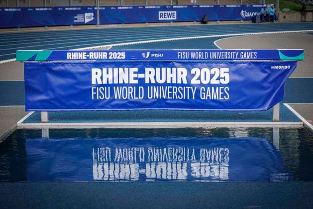 FISU World University Games - Rhine-Ruhr 2025; Bochum, 21.07.2025 Impressionen: der Wassergraben bei den FISU World University Games - Rhine-Ruhr 2025 am 21.07.2025 im Lohrheidestadion, Bochum (Nordrhein-Westfalen) *** FISU World University Games Rhine Ruhr 2025 Bochum, 21 07 2025 Impressions of the moat at the FISU World University Games Rhine Ruhr 2025 on 21 07 2025 in the Lohrheidestadion, Bochum North Rhine-Westphalia Copyright: xBEAUTIFULxSPORTS B.Hoffmannx