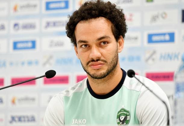 Rijeka, Croatia, 210725. Rujevica Stadium On Tuesday, July 22, Rijeka s football players welcome PFC Ludogorets in the first match of the 2nd round of Champions League qualification. The press conference, PK, Pressekonferenz of PFC Ludogorets was held in the Orlando Rivetti press center, the match was announced by coach Rui Melo and player Pedro Naressi. Photo: Damir Skomrlj CROPIX Copyright: xxDamirxSkomrljx konferencija_ludogorets6-210725