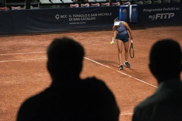 TENNIS - Internazionali di Tennis - 36° Palermo Ladies Open Renata Jamrichova in action against Aurora Zantedeschi during the 36th Palermo Ladies Open at Country Time Club during 36Â° Palermo Ladies Open, International Tennis match in Palermo, Italy, July 21 2025 Palermo Italy  Copyright: xIPAxSport ABACAx