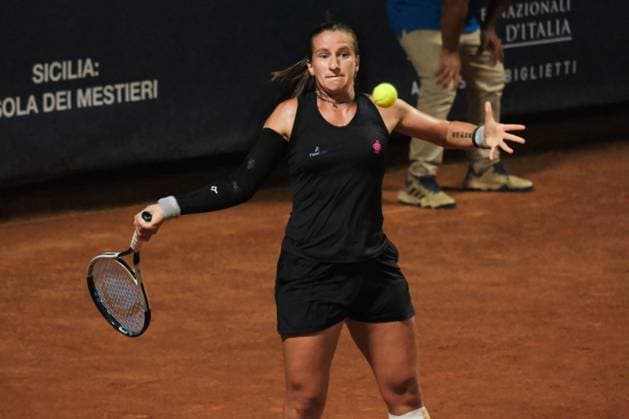 TENNIS - Internazionali di Tennis - 36° Palermo Ladies Open Aurora Zntedeschi in action against Renata Jamrichova during the 36th Palermo Ladies Open at Country Time Club during 36Â° Palermo Ladies Open, International Tennis match in Palermo, Italy, July 21 2025 Palermo Italy  Copyright: xIPAxSport ABACAx