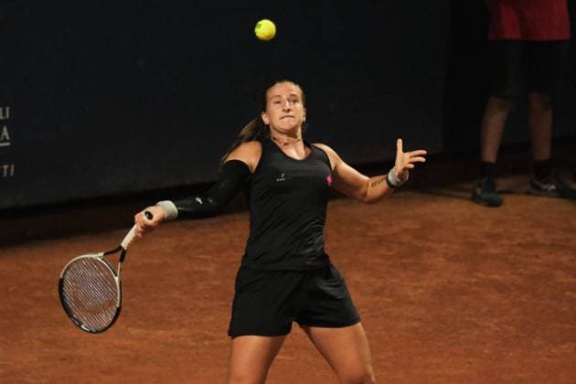TENNIS - Internazionali di Tennis - 36° Palermo Ladies Open Aurora Zntedeschi in action against Renata Jamrichova during the 36th Palermo Ladies Open at Country Time Club during 36Â° Palermo Ladies Open, International Tennis match in Palermo, Italy, July 21 2025 Palermo Italy  Copyright: xIPAxSport ABACAx