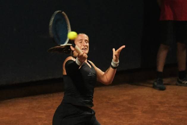 TENNIS - Internazionali di Tennis - 36° Palermo Ladies Open Aurora Zntedeschi in action against Renata Jamrichova during the 36th Palermo Ladies Open at Country Time Club during 36Â° Palermo Ladies Open, International Tennis match in Palermo, Italy, July 21 2025 Palermo Italy  Copyright: xIPAxSport ABACAx