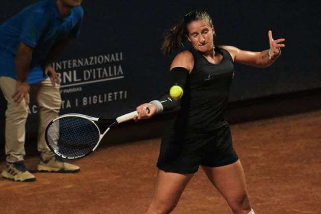 TENNIS - Internazionali di Tennis - 36° Palermo Ladies Open Aurora Zntedeschi in action against Renata Jamrichova during the 36th Palermo Ladies Open at Country Time Club during 36Â° Palermo Ladies Open, International Tennis match in Palermo, Italy, July 21 2025 Palermo Italy  Copyright: xIPAxSport ABACAx