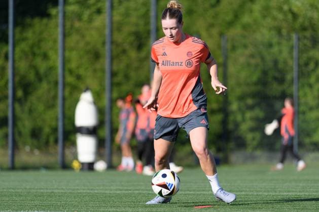 Munich, Germany, July 21st 2025: Alara Sehitler (14 FC Bayern Munich) during Training at FC Bayern Campus, Munich, Germany. (Sven Beyrich SPP) Copyright: xSvenxBeyrich SPPx spp-en-SvBe-20250721-ND5_1503