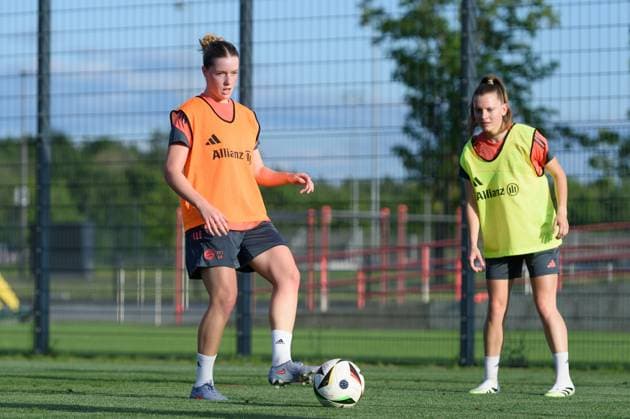 Munich, Germany, July 21st 2025: Alara Sehitler (14 FC Bayern Munich) during Training at FC Bayern Campus, Munich, Germany. (Sven Beyrich SPP) Copyright: xSvenxBeyrich SPPx spp-en-SvBe-20250721-D4S_4741
