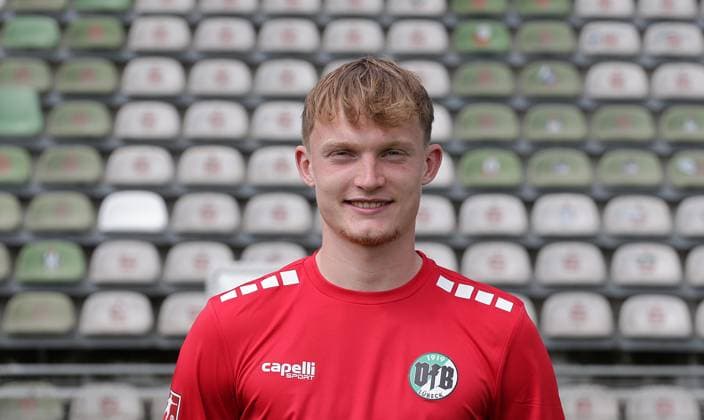 Goalkeeper Finn Boehmker VfB Luebeck VfB Luebeck, RL Nord, Portraettermin 2025 2026