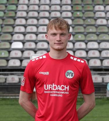 Goalkeeper Finn Boehmker VfB Luebeck VfB Luebeck, RL Nord, Portraettermin 2025 2026