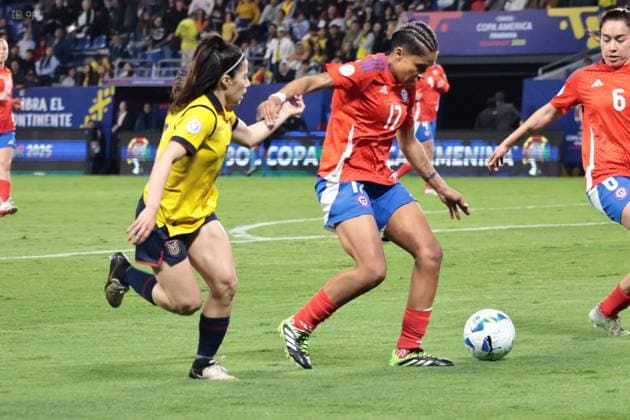COPA AMERICA FEMENINA ECUADOR VS CHILE July 21, 2025 Meeting between Ecuador VS Chile for Copa America Femenina at the Banco Guayaquil stadium QUITO PICHINCHA ECUADOR Copyright: xHENRYxLAPOx