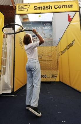 TENNIS - ATP, Tennis Herren Generali Open 2025 KITZBUEHEL,AUSTRIA,22.JUL.25 - TENNIS - ATP World Tour, Generali Open. Image shows the Interwetten Smash Corner.  GEPAxpictures xMatthiasxHauer