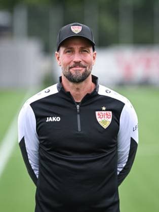 FOOTBALL 1 BUNDESLIGA SEASON 2025 2026 21 07 2025 Photo session at VfB Stuttgart on the training ground Coach Sebastian Hoeness
