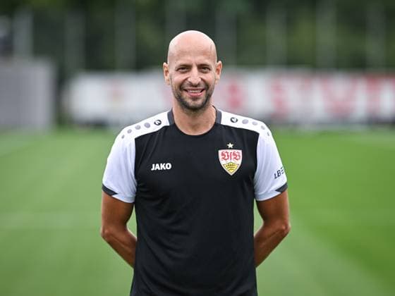 FOOTBALL 1 BUNDESLIGA SEASON 2025 2026 21 07 2025 Photo session at VfB Stuttgart on the training ground Goalkeeping coach Steffen Krebs