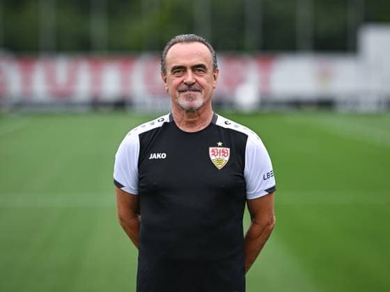 FOOTBALL 1 BUNDESLIGA SEASON 2025 2026 21 07 2025 Photo session at VfB Stuttgart on the training ground Team manager Guenther Schaefer