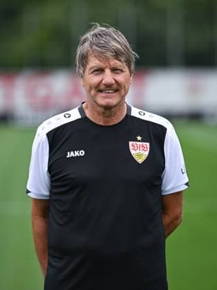 FOOTBALL 1 BUNDESLIGA SEASON 2025 2026 21 07 2025 Photo session at VfB Stuttgart on the training ground Team manager Peter Reichert