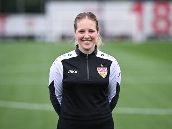 FOOTBALL 1 BUNDESLIGA SEASON 2025 2026 21 07 2025 Photo session at VfB Stuttgart on the training ground Training consultant Nina Fischer