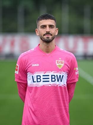 FOOTBALL 1 BUNDESLIGA SEASON 2025 2026 21 07 2025 Photo session at VfB Stuttgart on the training ground Goalkeeper Fabian Bredlow