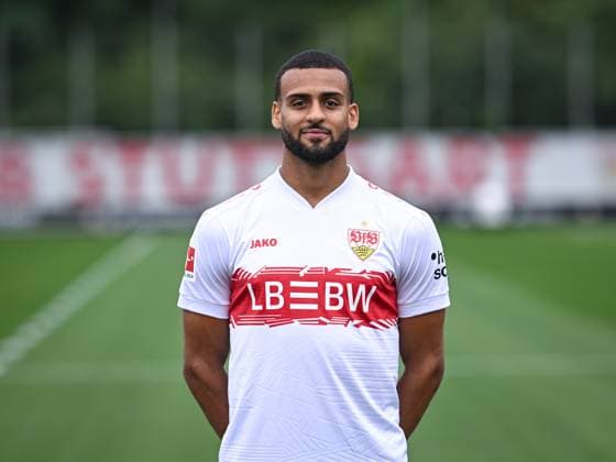 FOOTBALL 1 BUNDESLIGA SEASON 2025 2026 21 07 2025 Photo session at VfB Stuttgart on the training ground Josha Vagnoman