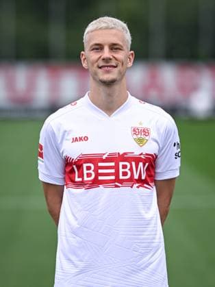 FOOTBALL 1 BUNDESLIGA SEASON 2025 2026 21 07 2025 Photo session at VfB Stuttgart on the training ground Yannik Keitel