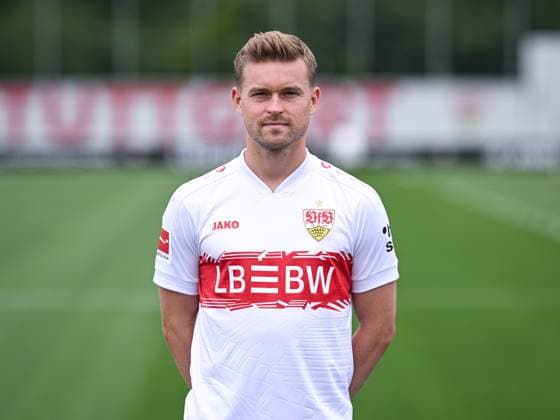 FOOTBALL 1 BUNDESLIGA SEASON 2025 2026 21 07 2025 Photo session at VfB Stuttgart on the training ground Maximilian Mittelstaedt