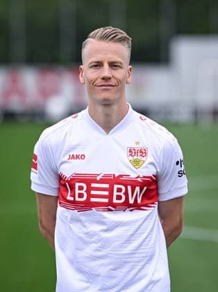 FOOTBALL 1 BUNDESLIGA SEASON 2025 2026 21 07 2025 Photo session at VfB Stuttgart on the training ground Chris Fuehrich