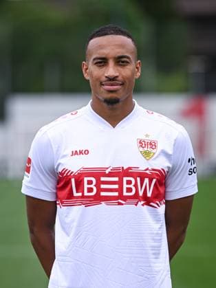 FOOTBALL 1 BUNDESLIGA SEASON 2025 2026 21 07 2025 Photo session at VfB Stuttgart on the training ground Jamie Leweling
