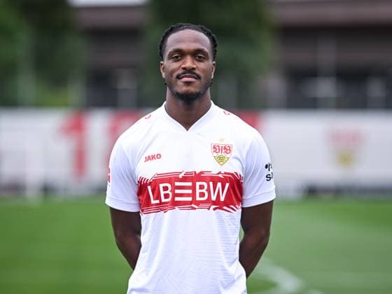 FOOTBALL 1 BUNDESLIGA SEASON 2025 2026 21 07 2025 Photo session at VfB Stuttgart on the training ground Dan Axel Zagadou