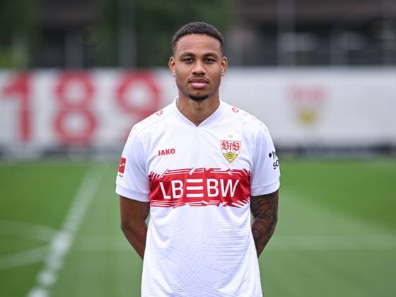 FOOTBALL 1 BUNDESLIGA SEASON 2025 2026 21 07 2025 Photo session at VfB Stuttgart on the training ground Nikolas Nartey