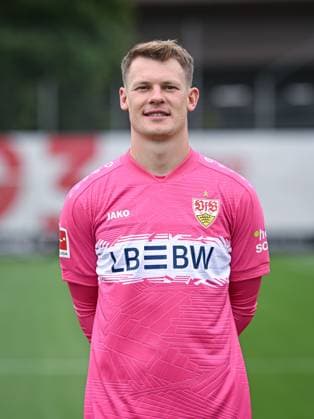 FOOTBALL 1 BUNDESLIGA SEASON 2025 2026 21 07 2025 Photo session at VfB Stuttgart on the training ground Goalkeeper Alexander Nuebel