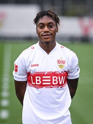 FOOTBALL 1 BUNDESLIGA SEASON 2025 2026 21 07 2025 Photo session at VfB Stuttgart on the training ground Justin Diehl