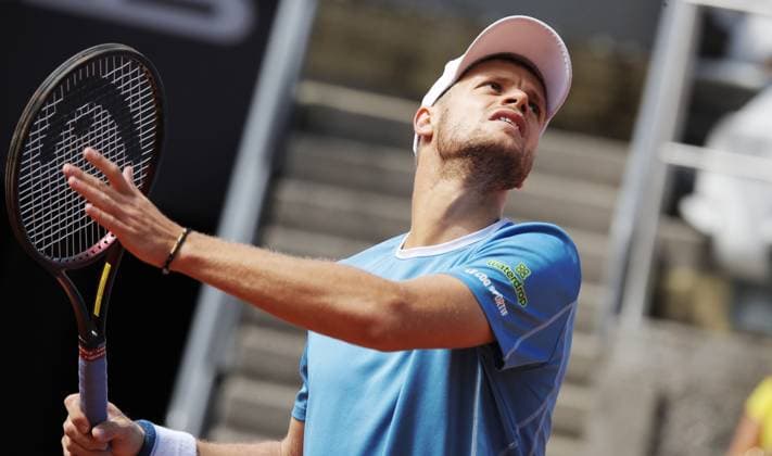 TENNIS - ATP, Tennis Herren Generali Open 2025 KITZBUEHEL,AUSTRIA,22.JUL.25 - TENNIS - ATP World Tour, Generali Open. Image shows Yannick Hanfmann (GER).  GEPAxpictures xMatthiasxHauer