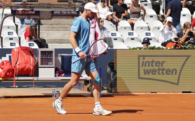 TENNIS - ATP, Tennis Herren Generali Open 2025 KITZBUEHEL,AUSTRIA,22.JUL.25 - TENNIS - ATP World Tour, Generali Open. Image shows Yannick Hanfmann (GER).  GEPAxpictures xMatthiasxHauer