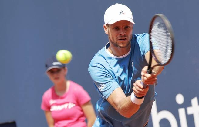 TENNIS - ATP, Tennis Herren Generali Open 2025 KITZBUEHEL,AUSTRIA,22.JUL.25 - TENNIS - ATP World Tour, Generali Open. Image shows Yannick Hanfmann (GER).  GEPAxpictures xMatthiasxHauer
