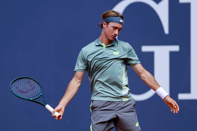 Lukas Neumayer Austria looks disappointed, ATP 250 Tournament, Generali Open Kitzbuhel, Tennis stadium at Kapserfeld, July 22, 2025 in Kitzbuehel, Austria Photo by Marco Steinbrenner DeFodi Images Lukas Neumayer Austria looks disappointed, ATP 250 Tournament, Generali Open Kitzbuhel, Tennis stadium at Kapserfeld, July 22, 2025 in Kitzbuehel, Austria Photo by Marco Steinbrenner DeFodi Images
