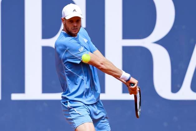 Yannick Hanfmann Germany controls the ball, ATP 250 Tournament, Generali Open Kitzbuhel, Tennis stadium at Kapserfeld, July 22, 2025 in Kitzbuehel, Austria Photo by Marco Steinbrenner DeFodi Images Yannick Hanfmann Germany controls the ball, ATP 250 Tournament, Generali Open Kitzbuhel, Tennis stadium at Kapserfeld, July 22, 2025 in Kitzbuehel, Austria Photo by Marco Steinbrenner DeFodi Images