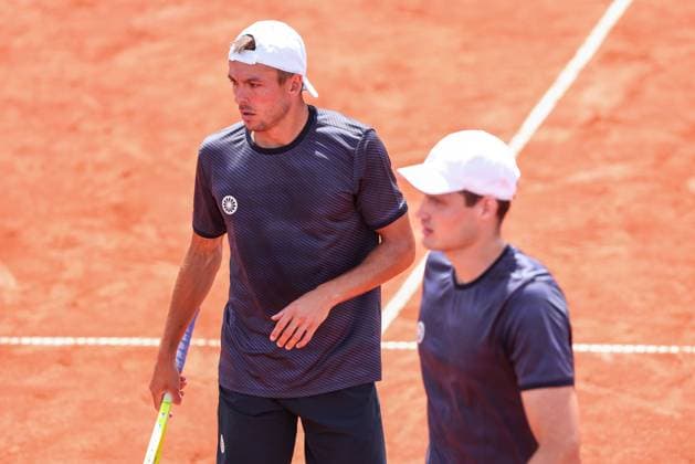 Jakob Schnaitter upside down cap , Mark Wallner, Men doubles, Men s Doubles Tennis Generali Open Kitzbuehel 2025 ATP 250 Kitzbuehler Tennis Club Kitzbuehel Tirol Austria 22 July 2025 Jakob Schnaitter upside down cap , Mark Wallner Tennis Generali Open Kitzbuehel 2025 ATP 250 Kitzbuehler Tennis Club Kitzbuehel Tirol Austria 22 July 2025 Copyright: xJuergenxHasenkopfx