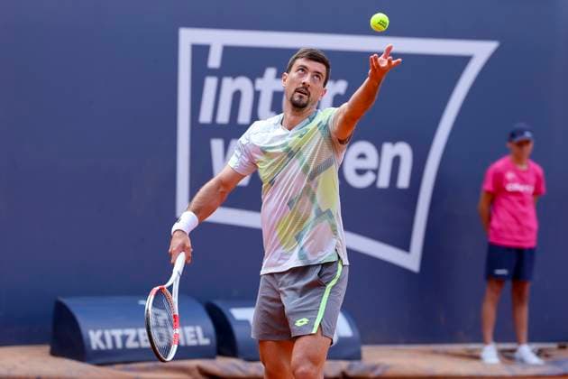 Sebastian Ofner Austria controls the ball, ATP 250 Tournament, Generali Open Kitzbuhel, Tennis stadium at Kapserfeld, July 22, 2025 in Kitzbuehel, Austria Photo by Marco Steinbrenner DeFodi Images Sebastian Ofner Austria controls the ball, ATP 250 Tournament, Generali Open Kitzbuhel, Tennis stadium at Kapserfeld, July 22, 2025 in Kitzbuehel, Austria Photo by Marco Steinbrenner DeFodi Images