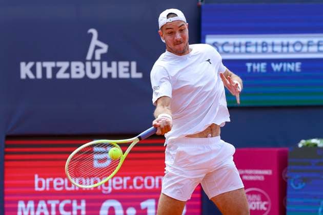 Jan Lennard Struff Germany controls the ball, ATP 250 Tournament, Generali Open Kitzbuhel, Tennis stadium at Kapserfeld, July 22, 2025 in Kitzbuehel, Austria Photo by Marco Steinbrenner DeFodi Images Jan Lennard Struff Germany controls the ball, ATP 250 Tournament, Generali Open Kitzbuhel, Tennis stadium at Kapserfeld, July 22, 2025 in Kitzbuehel, Austria Photo by Marco Steinbrenner DeFodi Images