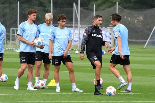 DEU, DFL, 2 FBL Hertha BSC, Training, 22 07 2025, Sportforum, Berlin, DEU, DFL, 2 FBL Hertha BSC, Training, im Bild DFL regulations prohibit any use of Photographs as image sequences and or quasi video nordphotoxGmbHx xEngler nph00076