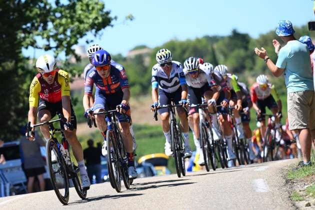 Tour de France 2025 Stage 16 MONT-VENTOUX, FRANCE - JULY 22 : rider of Team Picnic PostNL during stage 16 of the 112th edition of Tour de France an UCI World Tour 2.UWT cycling road race stage for Men Elite of 172 km with start in Montpellier and finish in Mont-Ventoux on July 22, 2025 in Mont-Ventoux, France, 22 07 2025 ( Motordriver Kenny Verfaillie - Mont-Ventoux France  Copyright: xVincentxKalutx