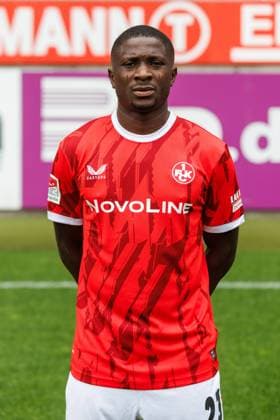 Afeez Aremu 1 FC Kaiserslautern , 1 FC Kaiserslautern, player portraits, Football, 2 Bundesliga, Season 2025 2026, 22 07 2025 1 FC Kaiserslautern, player portraits, Football, 2 Bundesliga, Season 2025 2026, 22 07 2025 Kaiserslautern Copyright: xEibner-Pressefoto AlexanderxNeisx EP_ANS