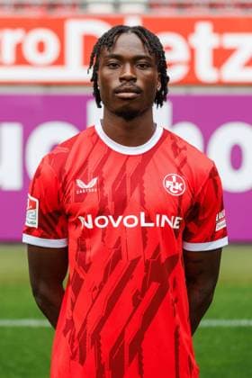 Dickson Abiama 1 FC Kaiserslautern , 1 FC Kaiserslautern, player portraits, Football, 2 Bundesliga, Season 2025 2026, 22 07 2025 1 FC Kaiserslautern, player portraits, Football, 2 Bundesliga, Season 2025 2026, 22 07 2025 Kaiserslautern Copyright: xEibner-Pressefoto AlexanderxNeisx EP_ANS