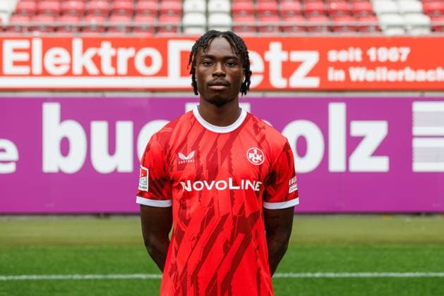 Dickson Abiama 1 FC Kaiserslautern , 1 FC Kaiserslautern, player portraits, Football, 2 Bundesliga, Season 2025 2026, 22 07 2025 1 FC Kaiserslautern, player portraits, Football, 2 Bundesliga, Season 2025 2026, 22 07 2025 Kaiserslautern Copyright: xEibner-Pressefoto AlexanderxNeisx EP_ANS