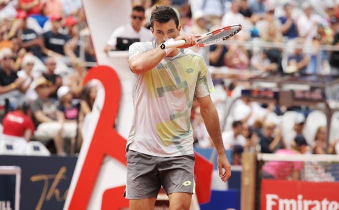 TENNIS - ATP, Tennis Herren Generali Open 2025 KITZBUEHEL,AUSTRIA,22.JUL.25 - TENNIS - ATP World Tour, Generali Open. Image shows the disappointment of Sebastian Ofner (AUT).  GEPAxpictures xMatthiasxHauer