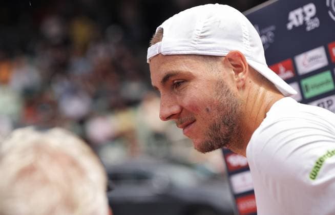 TENNIS - ATP, Tennis Herren Generali Open 2025 KITZBUEHEL,AUSTRIA,22.JUL.25 - TENNIS - ATP World Tour, Generali Open. Image shows Jan-Lennard Struff (GER).  GEPAxpictures xMatthiasxHauer