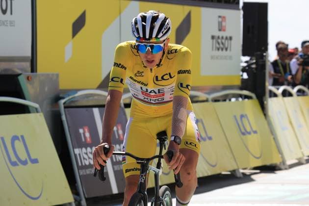 Tour de France - UCI Cycling Race 2025 Pierre Teyssot MAXPPP ; Tour de France - UCI Cycling Race 2025 in Mont Ventoux, France on July 22, 2025. Valentin Paret-Peintre (FRA) SOQ wins the stage Montpellier - Mont Ventoux after 171.5 km. Tadej Pogacar (SLO) UAE Team Emirates Pierre Teyssot Maxppp Mont Ventoux Vaucluse France  Copyright: xMAXPPPxPierrexTeyssotx TEP62416 TEP62416