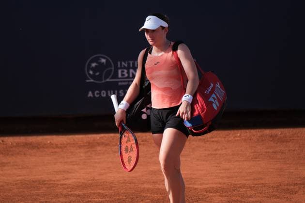 Tamara Zidansek in action against Tyra Caterina Grant during the 36th Palermo Ladies Open at Country Time Club during 36Â° Palermo Ladies Open, International Tennis match in Palermo, Italy, July 22 2025  Copyright: xFedericoxSerra IPAxSportx xipa-agency.netx xx IPA_60752707 IPA_Agency_IPA60752707