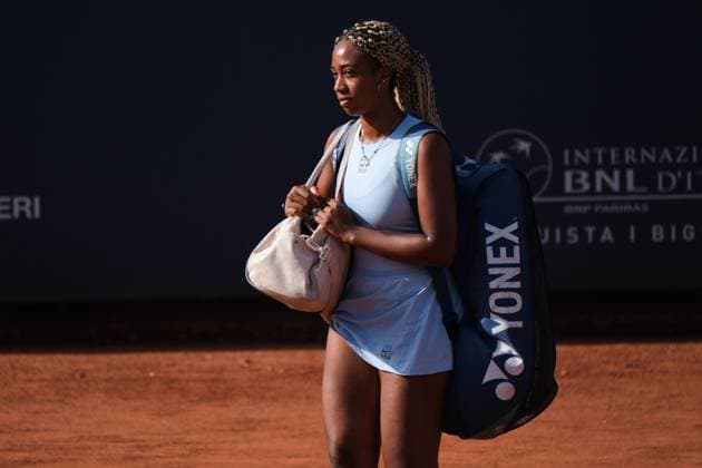Tyra Caterina Grant in action against Tamara Zidansek during the 36th Palermo Ladies Open at Country Time Club during 36Â° Palermo Ladies Open, International Tennis match in Palermo, Italy, July 22 2025  Copyright: xFedericoxSerra IPAxSportx xipa-agency.netx xx IPA_60752722 IPA_Agency_IPA60752722
