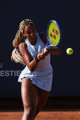 Tyra Caterina Grant in action against Tamara Zidansek during the 36th Palermo Ladies Open at Country Time Club during 36Â° Palermo Ladies Open, International Tennis match in Palermo, Italy, July 22 2025  Copyright: xFedericoxSerra IPAxSportx xipa-agency.netx xx IPA_60752942 IPA_Agency_IPA60752942