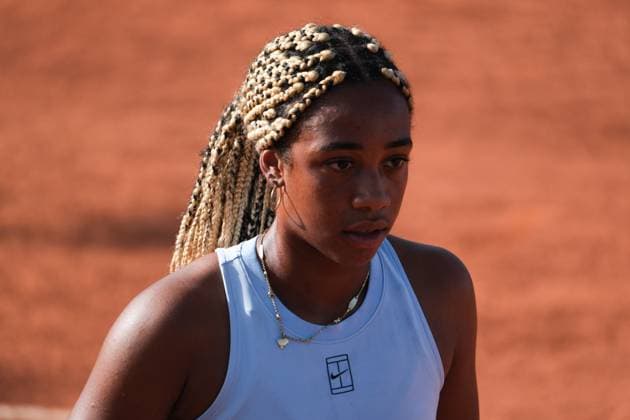Tyra Caterina Grant in action against Tamara Zidansek during the 36th Palermo Ladies Open at Country Time Club during 36Â° Palermo Ladies Open, International Tennis match in Palermo, Italy, July 22 2025  Copyright: xFedericoxSerra IPAxSportx xipa-agency.netx xx IPA_60753019 IPA_Agency_IPA60753019