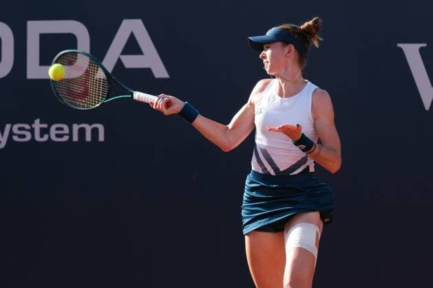 Simona Waltert in action against Miriam Bulgaru during the 36th Palermo Ladies Open at Country Time Club during 36Â° Palermo Ladies Open, International Tennis match in Palermo, Italy, July 22 2025  Copyright: xFedericoxSerra IPAxSportx xipa-agency.netx xx IPA_60753590 IPA_Agency_IPA60753590