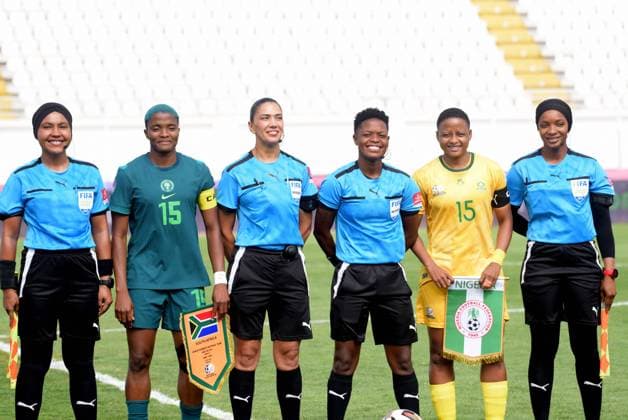 CASABLANCA, MOROCCO - JULY 20: Nigeria and South Africa during the 2025 Women s Africa Cup of Nations (WAFCON) Semi Finals match between Nigeria and South Africa at Stade Larbi Zaouli on July 20, 2025 in Casablanca, Morocco. Photo by Mansa Ayoola Copyright: xx